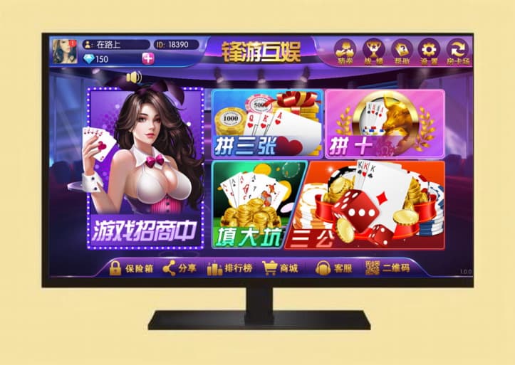 锋游互娱棋牌源码完整版金币卡房模式玩法